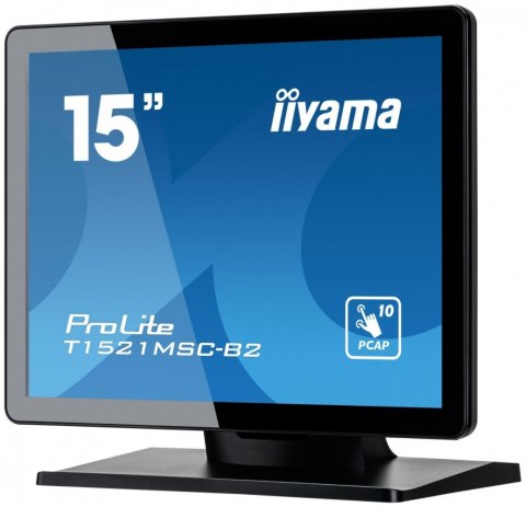 Monitor 15 cali T1521MSC-B2 POJEMN.10PKT.TN,7H,IP65(front),VGA,HDMI,2x2W,4:3,VESA IIYAMA