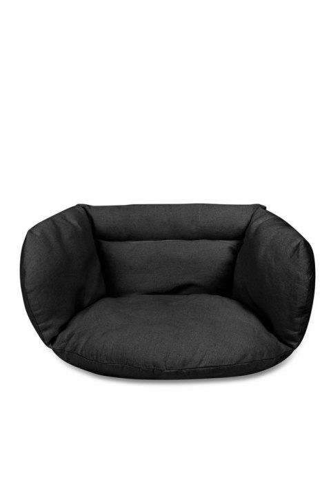 Poduszka LUARO na huśtawkę wiszącą bocianie gniazdo miękka czarna Kik Sp. z o. o. Sp. k.