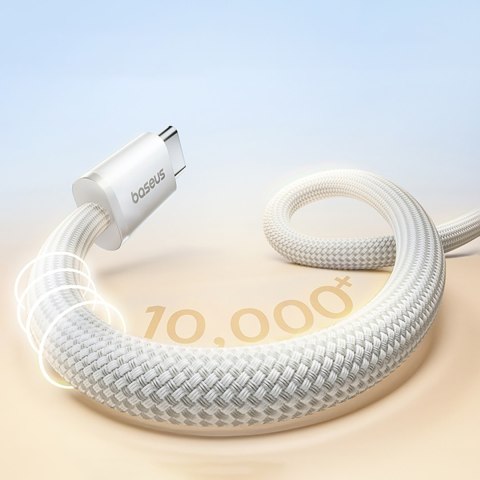 Kabel magnetyczny z oplotem USB-C 100W 1m - biały BASEUS