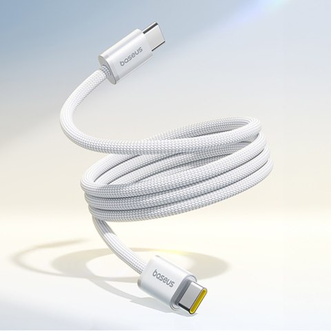 Kabel magnetyczny z oplotem USB-C 100W 1m - biały BASEUS