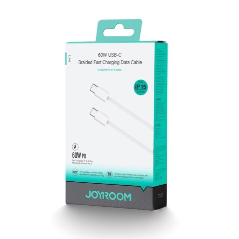 Kabel przewód Ben Series USB-C 60W 1 m - biały JOYROOM