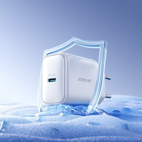 Ładowarka sieciowa USB-C PD QC 20W + kabel do iPhone Lightning 1m - biała JOYROOM