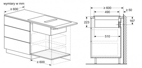 Płyta indukcyjna z wbudowanym wyciągiem PVS611B16E Bosch