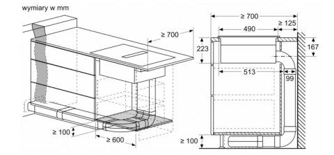 Płyta indukcyjna z wbudowanym wyciągiem PVS611B16E Bosch