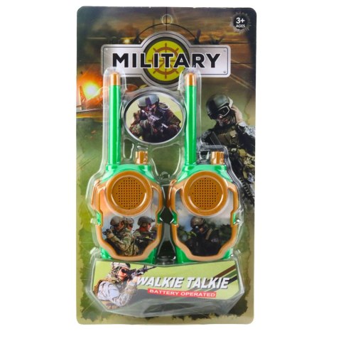 Walkie Talkie Krótkofalówki Dla Dzieci Wojskowe Militarne 10m LEAN Toys