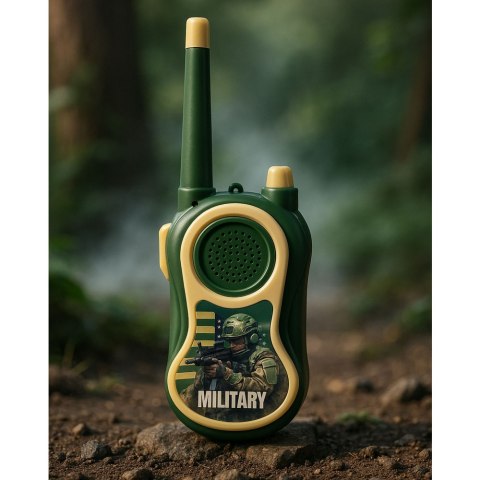 Walkie Talkie Krótkofalówki Militarne Wojskowe Dla Dzieci 300m LEAN Toys