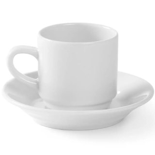Filiżanka do kawy hotelowa OPTIMA biała porcelana 90ml zestaw 12szt. - Hendi 770900 Hendi
