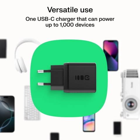 Ładowarka sieciowa USB 30W 1x USB-C CZARNA Green Cell