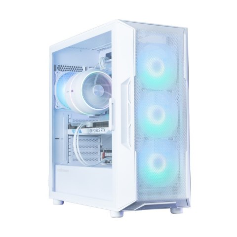 Obudowa I3 NEO V2 Mid Tower ARGB fan x4 biała Zalman