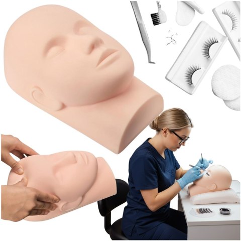 Główka Głowa treningowa do nauki przedłużania rzęs Kik Sp. z o. o. Sp. k.