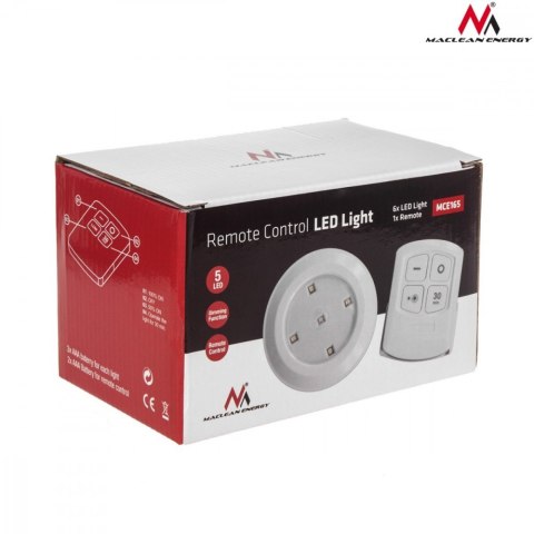 Lampa zestaw 6 LED Energy z pilotem na baterie 3xAAA MCE165 Maclean