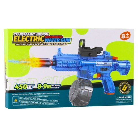 Elektryczny Pistolet Na Wodę M416 Podświetlany Celownik 450 ml 8-10 m LEAN Toys