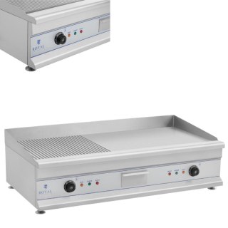 Grill elektryczny 230V podwójny duży ryflowany 100cm Royal Catering