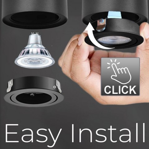 Oprawa natynkowa GU10 MCE422B Maclean