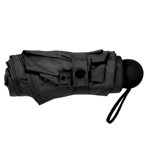 Parasolka Kieszonkowa Składana z Ochroną UV UPF 50+ Etui Czarna 90 cm LEAN