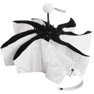 Parasolka Kieszonkowa Składana z Ochroną UV UPF 50+ Etui Szara 90 cm LEAN