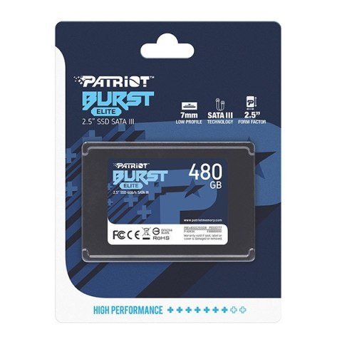 SSD 480GB Burst Elite 450/320MB/s SATA III 2.5 Patriot