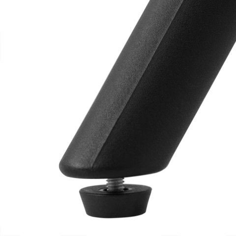 Stół stolik kwadratowy do domu biura uniwersalny maks. 150 kg 80x80 cm CZARNY FROMMSTARCK