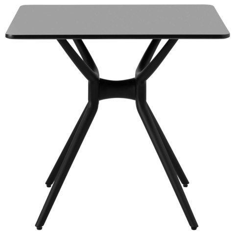 Stół stolik kwadratowy do domu biura uniwersalny maks. 150 kg 80x80 cm CZARNY FROMMSTARCK