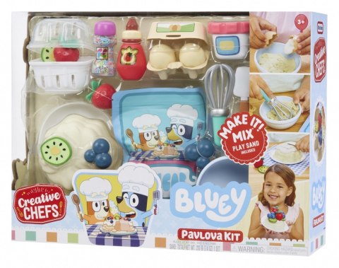 Zestaw z masą plastyczną Creative Chefs Bluey Beza Pavlova Little Tikes