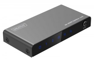 Rozdzielacz/Splitter HDMI 1x2, 4K/60Hz UHD z HDR, 18 Gbps, HDCP 2.2, EDID Digitus