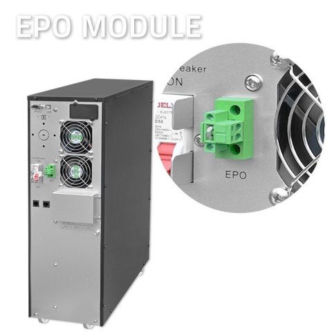 Zasilacz awaryjny UPS 10kVA | 10000W | Power Factor 1.0 | LCD | EPO | USB | On-line Qoltec