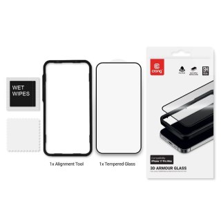 3D Armour Glass - Szkło hartowane iPhone 17 Pro Max + ramka instalacyjna CRONG