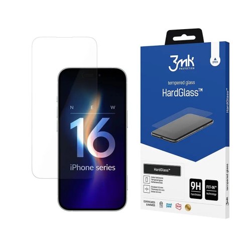 HardGlass iPhone 16 Pro 6,3" szkło hartowane 9H 3MK