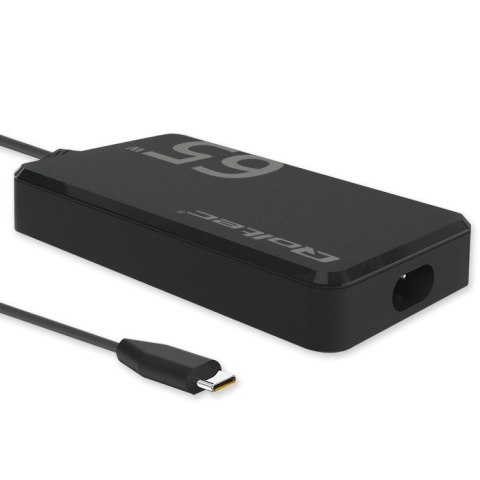 Ładowarka sieciowa 65W GaN Super Fast SLIM | PD | 5-20V | 3.25A |USB-C 3.1 | Laptop | MacBook | Smartfon | +kabel Qoltec