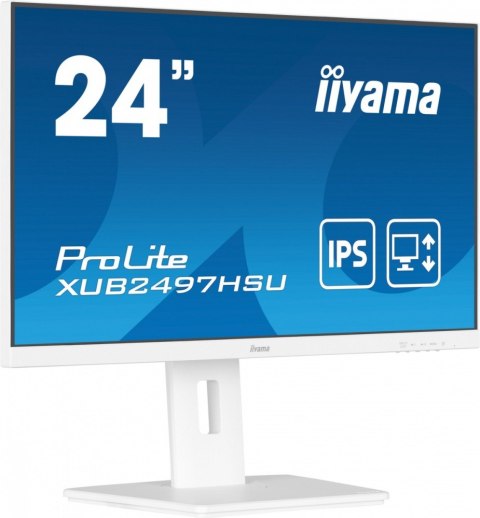 Monitor 24 cale XUB2497HSU-W2 IPS, HDMI, DP, 2x2W, 2xUSB, Pivot, HAS(150mm) /5y/ IIYAMA