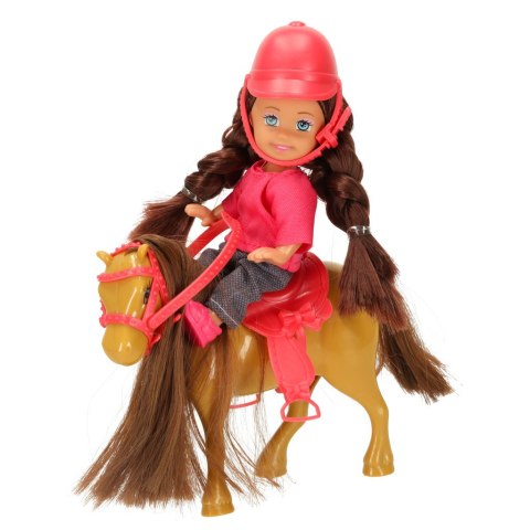 Lalka z konikiem kucykiem dziewczynka zestaw 5 elementów Kik Sp. z o. o. Sp. k.