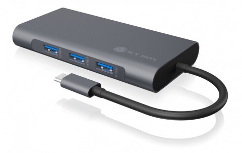 Stacja dokująca IB-DK4040-CPD TYPE-C z dwoma interfejsami wideo IcyBox