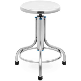 Taboret stołek laboratoryjny warsztatowy ze stali nierdzewnej 45-60 cm do 150 kg Steinberg Systems