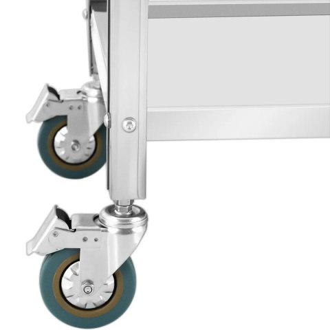 Wózek kelnerski cateringowy do serwowania 2 półki 80 x 57 cm do 100 kg Royal Catering