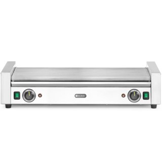 Podgrzewacz grill rolkowy do parówek hot-dogów dwustrefowy XL 14 rolek 65 cm 2000 W Hendi