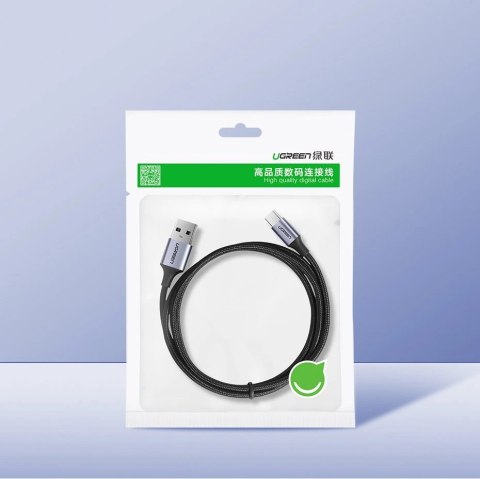 Kabel przewód USB-A - USB-C QC 3.0 3A 1.5m - szary UGREEN