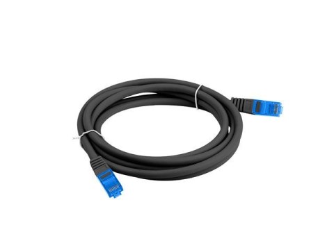 Patchcord kat.6a S/FTP CCA 3.0m Czarny Lanberg