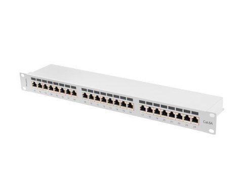 Patchpanel 24 port 1U KAT6A EK. PPSA-1024-S Szary Lanberg