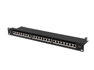 Patchpanel 24 port 1U KAT7 EK. PPS7-1024-B Czarny Lanberg