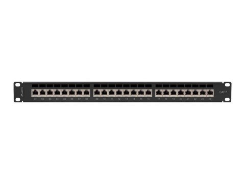 Patchpanel 24 port 1U KAT7 EK. PPS7-1024-B Czarny Lanberg