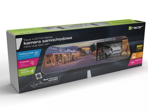 Kamera samochodowa 4.0D FHD Mensa (G-sensor, parking, motion, rear) Tracer