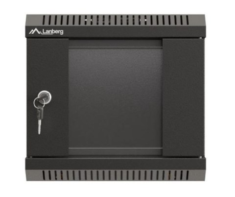 Szafa instalacyjna rack wisząca 10 cali 4U 300x300 czarna Lanberg
