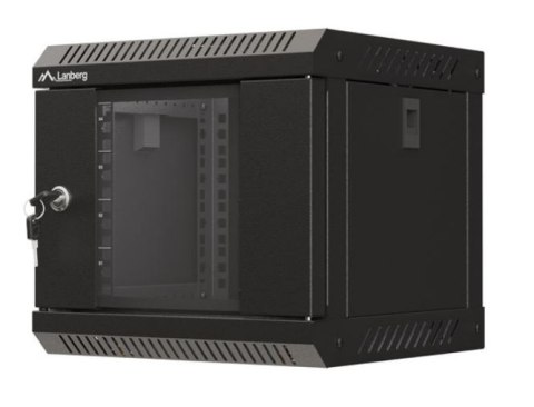 Szafa instalacyjna rack wisząca 10 cali 4U 300x300 czarna Lanberg