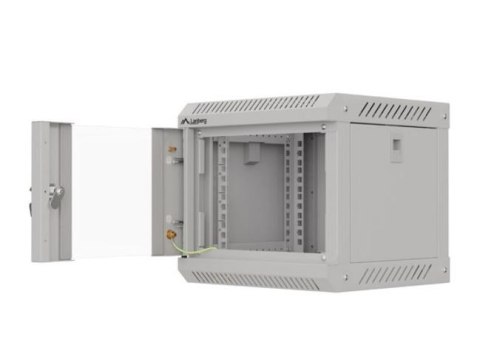 Szafa instalacyjna rack wisząca 10 cali 4U 300x300 szara Lanberg
