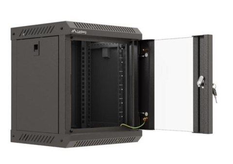 Szafa instalacyjna rack wisząca 10 cali 6U 300x300 czarna Lanberg