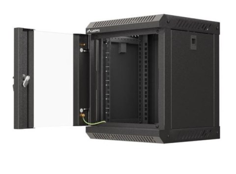 Szafa instalacyjna rack wisząca 10 cali 6U 300x300 czarna Lanberg