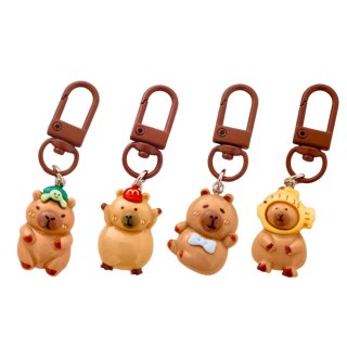 Zestaw Mini Breloczki Kapibara Figurki Ozdoby Do Kluczy 4 szt. LEAN TOYS