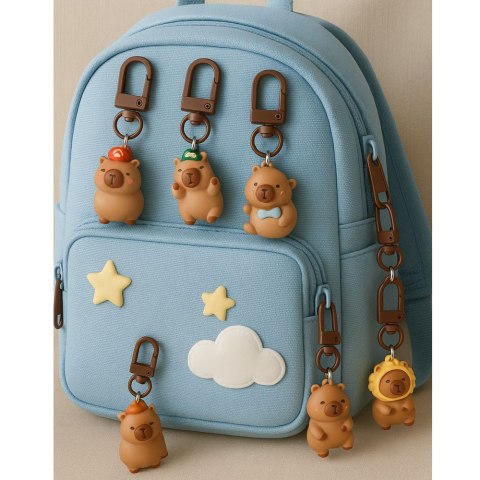 Zestaw Mini Breloczki Kapibara Figurki Ozdoby Do Kluczy 4 szt. LEAN TOYS