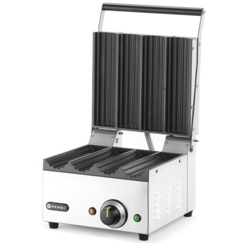 Grill kontaktowy do hot-dogów panini bułek wrapów 1800 W Hendi