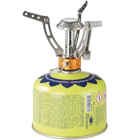 Kuchenka turystyczna na kartusze gazowe 7/16'' TWIST piezo zapalnik 4.5 kW MEVA